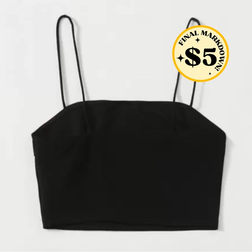 Black Cropped Camisole (L)